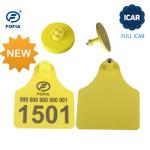 FULL ICAR Certified TPU Plastic Tamper proof Bovine Ear Tags 134.2khz Rfid Ear