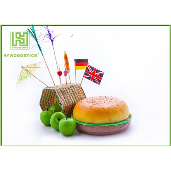 China Custom Cocktail Umbrella Picks , Party Food Picks Skewers Cake Decorating Tools 100mm Length factory
