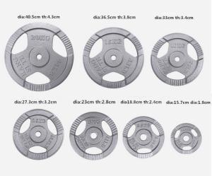 China Easy handling wholesale high standard weight plate with three handle factory