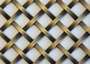 China Bronze Decorative Metal Architectural Woven Wire Mesh factory
