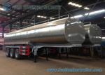 45m3 304 2B Edible Grade Chemical Tank Trailer 3 Axle For Milk / Liquid Food