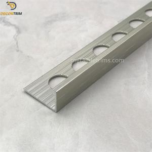 China Aluminum Threshold L Tile Trim 6063 10.2mm Size Tile Edge Trim factory