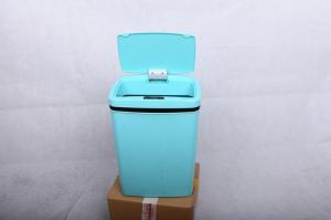 China CE Appoved Intelligent Trash Can 12L Blue Battery Operated For Home Office factory