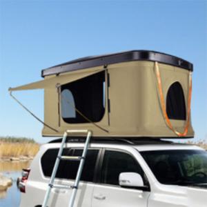 China Double Layer Rooftop Camping Tent For Car , 2-3 / 3-4 Person Hard Shell Roof Top Tent factory