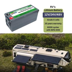 China Reliable RV Camper Battery 24V400Ah Off Grid Solar RV Battery on sale