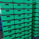 50kg Corrugated Plastic Moving Boxes Crates Hollow Sheet Turnover Box Plastic