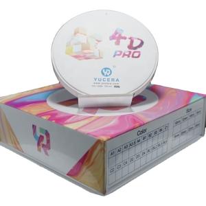 Yucera 4D Pro Zirconia Ceramic Dental Crown Dental Zirconia Disc Dental Zirconia