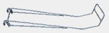 China ODM Supermarket Shelving Accessories 6.0mm 600mm Slatwall Panel Hooks factory