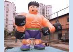 5m High Anytime Fitness Inflatable Muscle Man For GYM Outdoor Advertising N