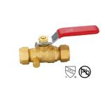 COM X COM With Drain Ball Valve Brass with drain Forged Two Piece Body WOG With