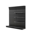 Factory Price Single side Black Shelf supermarket shelves