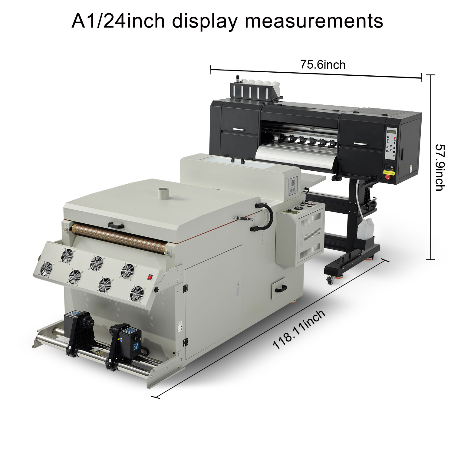 CE/UKCA/ROHS Certified DTF Printer A1 2/4 Heads I3200 Multicolor Printing Machine