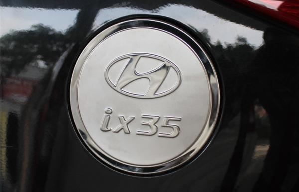 Custom Auto Body Trim Parts , Stainless steel Fuel Tank Cap Cover For Hyundai