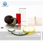 Optical Color Filter Round Red Color Cut Off Orange Glass Filters