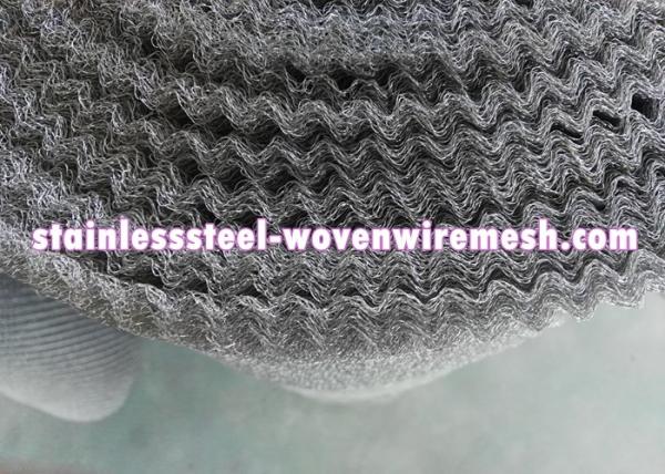 Crimped Stainless Steel Knitted Mesh Width 30" / 42 Inch Wear - Resistance For