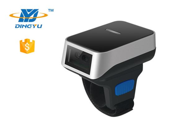 Wireless 2.4G Bluetooth Barcode Reader , Wearable 2D Reader DI9010 Auto Sense