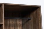 5-star luxury new design Zebra wood veneer hotel wardrobe for hotel guestroom