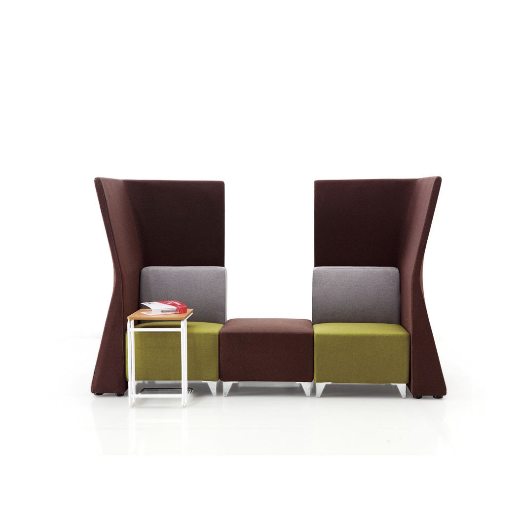 Fixed Shared Workplace Fabric Office Lobby Sofa And Collaborative Sofa