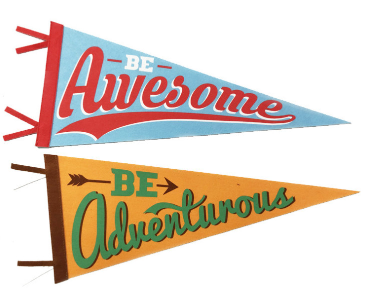 150D Polyester Advertising Sports Pennant Flag Triangle Shape