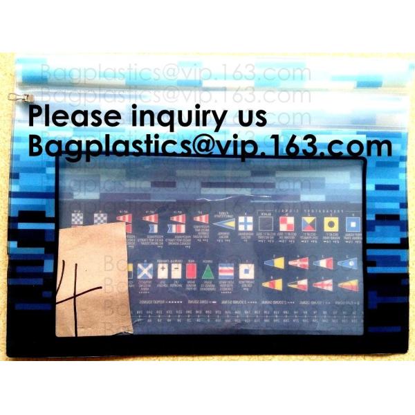 China Manufacturer Customized Transparent Pvc Office File Bag With Slider Zip, k File Pocket,Zipper Lock File Bag factory