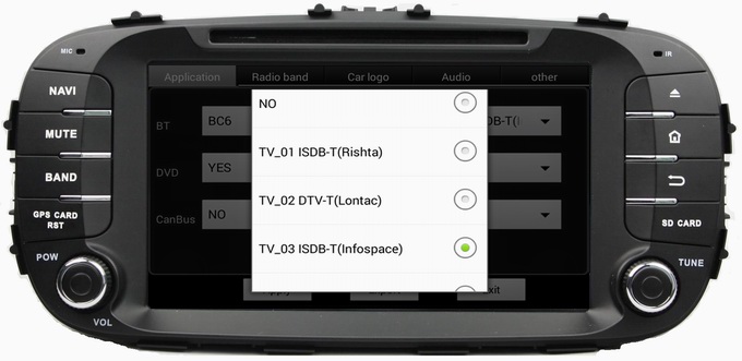 Ouchuangbo Auto Video GPS Stereo DVD Player for Kia Soul 2014 Android 4.4 System 3G Wifi