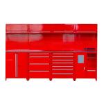 Heavy Duty Steel Workbench with 5 Inch PU Casters and Durable Metal Construction