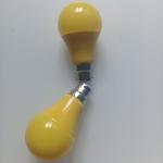 No Flicker Yellow Cover Bulb with 580nm, Anti-UV, 50000hrs, SMD 2835, Triac/0