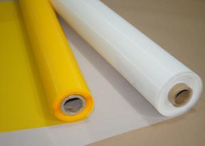 China White / Yellow Polyester Bolting Cloth 120 Mesh For Glass Printing , 158 Micron factory
