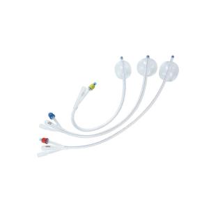 China Medical Obstetric Table Latex Silicone Foley Balloon Catheter Two / Three Ways factory
