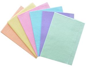 China Anti Leakage PE Film Disposable Patient Dental Bib Waterproof factory