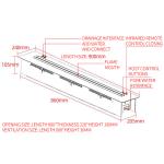 Water Vapor Electric Fireplace Safe for Children in Indoor/Living Room/Hotel