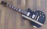 Black ESP Relic guitar single cutaway solid body electric guitar gold hardware