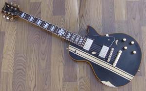 China Black ESP Relic guitar single cutaway solid body electric guitar gold hardware Tuneomatic/stoptail bridge direct from fa factory