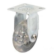 China 2 inch polyurethane wheels clear casters factory