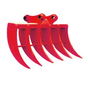 Heavy Duty Excavator Brush Rake With Sharp Tines For Precision Excavation Tasks