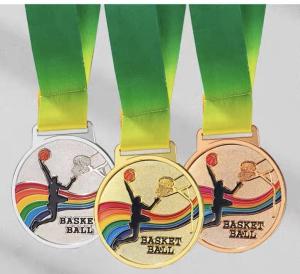 China Round Spinning Race Custom Medals Velvet Embroidered Personalized Race Medals factory