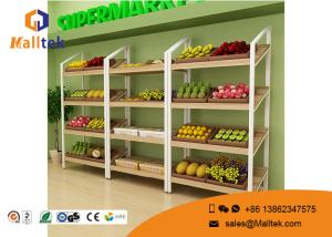 China Floating Wooden Shop Display Stands Boutique Steel Wooden Retail Displays factory