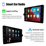 8Inch Knob QLED Screen Car Radio Android 12.0 OS 2 Din Stereo for Universal