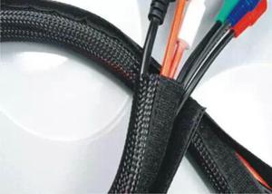 China Lightweight PET Velcro Cable Sleeve For Wire Harness Bounding / Protecting factory