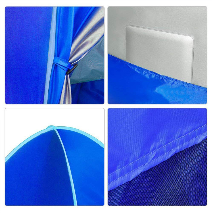 Windproof Silver Coated 190T Beach Sun Shade Tent