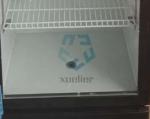 Commercial glass cold drink single door fan cooling display freezer