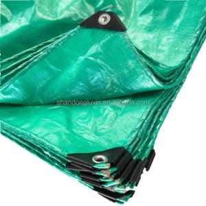 China Waterproof Heavy Duty PE Coating Tarpaulin Fabric for Outdoor Camping and Truck Cover factory