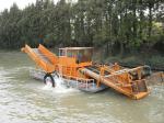 75kw Power Aquatic Weed Harvester Collect Water Plants On Water