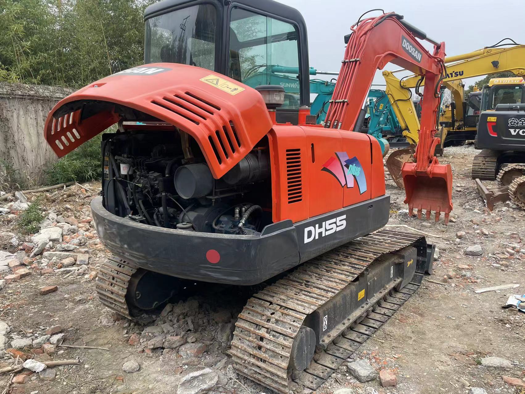 5.5 Ton Mini Used Doosan Dx55 Used Excavator 0.75m3 Bucket Capacity