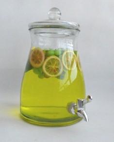 China glass juice / beverage dispensers factory
