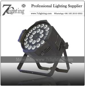 China RGBWA-UV 6in1 LED PAR 64 Can Stage Spotlighting 24X18W Hex factory