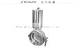 Sanitary Grade Manual Butterfly Valves Multi - Position Handle For Regulating