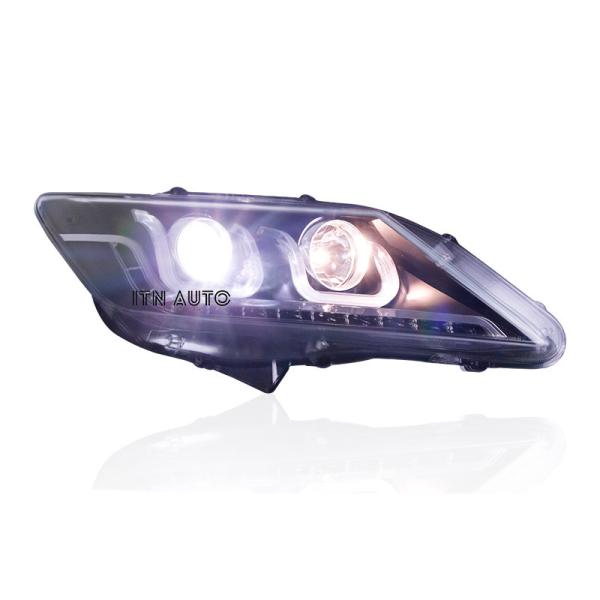 DRL Double U Angel Eye Xenon Bright Led Headlights For Cars For Toyota Camry