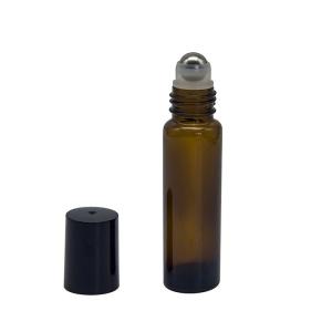 China Empty Mini Amber 5ml Essential Oil Roller Bottles factory