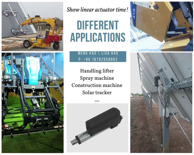12V linear actuator 10 inch stroke 2200lbs, IP66 waterproof linear actuator 10000n load